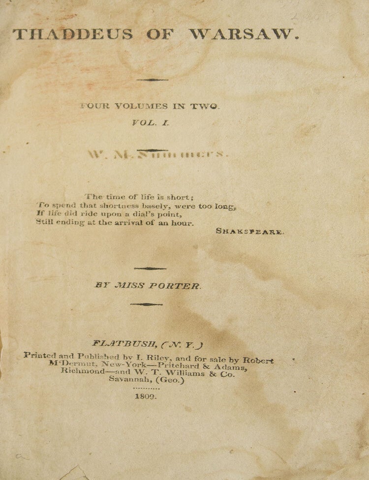 Thaddeus of Warsaw. In Four Volumes (4/4)