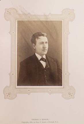 Item #257692 Newark Parlor Album of Distinguished Jerseymen, Art and Architecture. Thomas Edison,...