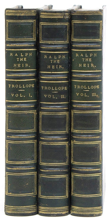 Item #257800 Ralph the Heir. Anthony Trollope.