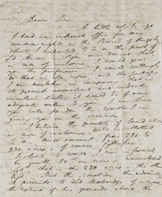 Item #257894 Autograph Letter, signed, to Thomas Clifford, Bath. Walter Savage Landor