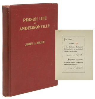Item #258064 "Prison Life In Andersonville" with Special Reference to the Opening of Providence...