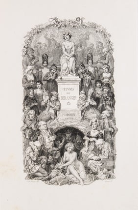Item #258459 Proof engravings to Oeuvres de Béranger, Ma Biographie. Pierre-Jean de Béranger