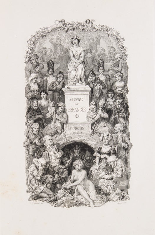 Proof engravings to Oeuvres de Béranger, Ma Biographie