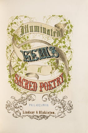 Item #258472 The Illuminated Gems of Sacred Poetry. Chromolithography