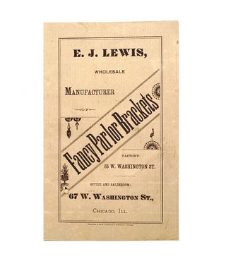 Item #258801 E.J. Lewis, Wholesale Manufacturer of Fancy Parlor Brackets. Fancy Parlor Brackets