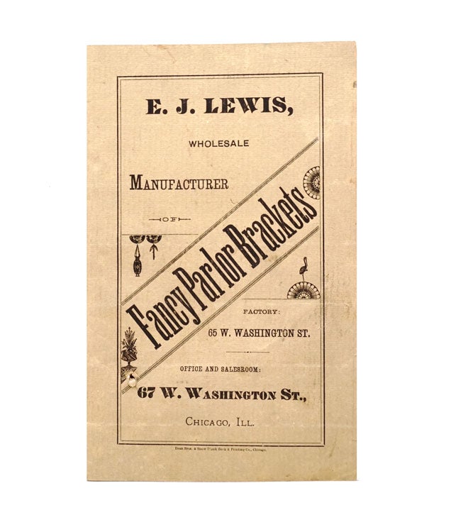 E.J. Lewis, Wholesale Manufacturer of Fancy Parlor Brackets