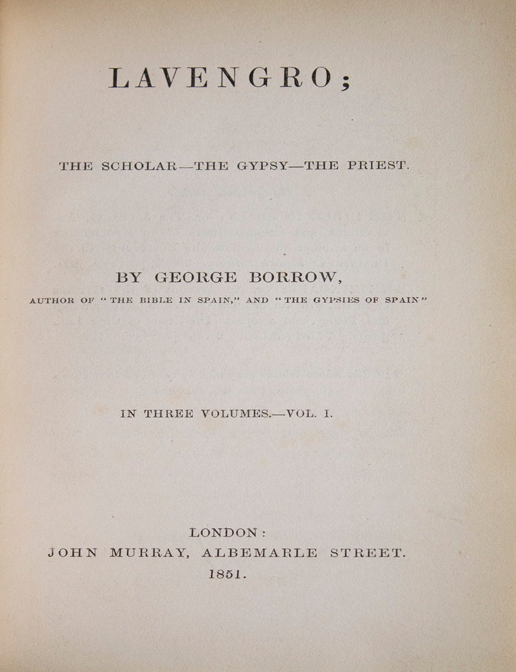 Lavengro; The Scholar&ndash;The Gypsy&ndash;The Priest