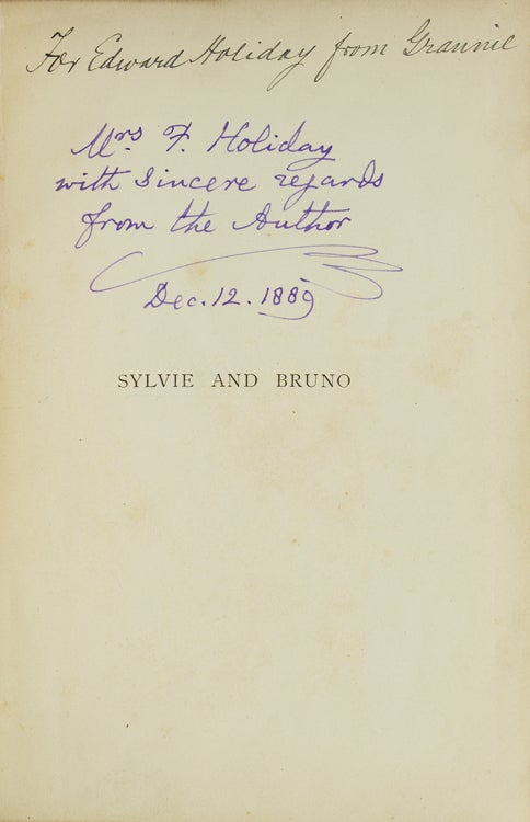 Sylvie and Bruno. [with] Sylvie and Bruno Concluded. By Lewis Carroll
