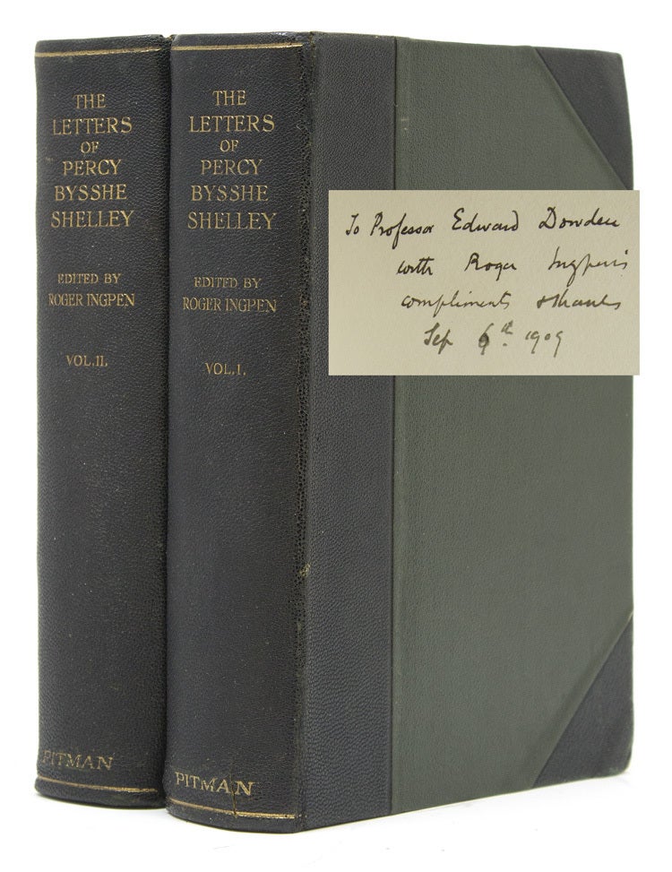 Item #259154 The Letters of...Collected and Edited by Roger Ingpen. With Illiustrations. Percy Bysshe Shelley.