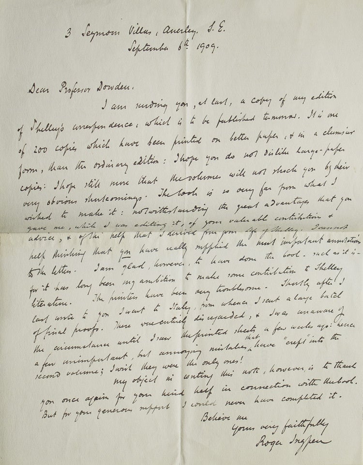 The Letters of...Collected and Edited by Roger Ingpen. With Illiustrations (5/6)