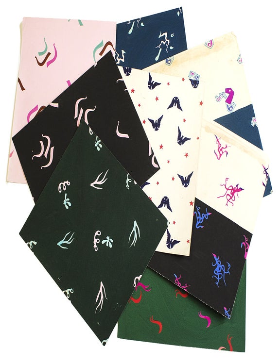Original fabric design: gouache on paper