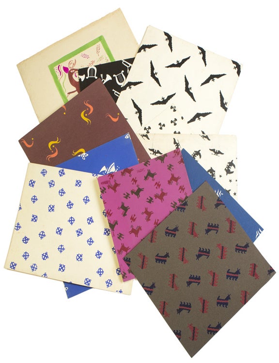 Original fabric design: gouache on paper