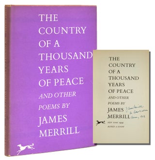 Item #259368 The Country of a Thousand Years of Peace and Other Poems. James Merrill