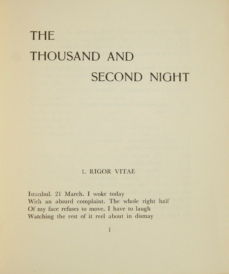 The Thousand and Second Night