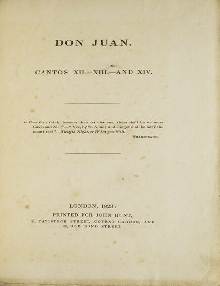 Don Juan. Cantos XII.—XIII.— AND XIV