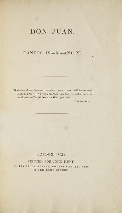 Don Juan. Cantos IX.—X. — AND XI