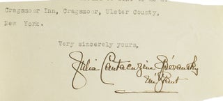 Item #259945 A collection of four letters signed ("Julia Cantacuzène Spiransky nee Grant") to...