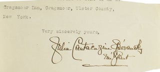 Item #259945 A collection of four letters signed ("Julia Cantacuzène Spiransky nee...