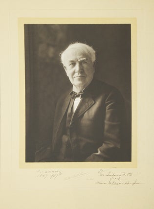 Item #26011 Photogravure Portrait of Thomas Edison. Thomas Alva Edison