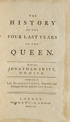 Item #260190 The History of the Four Last Years of the Queen…Published from the last Manuscript...