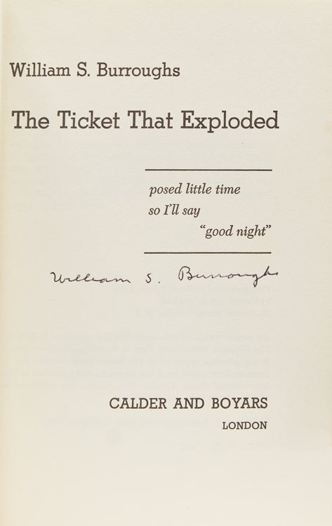 The Ticket That Exploded