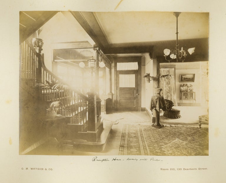 Ten photographs of the Chicago residence of P.S. Hudson