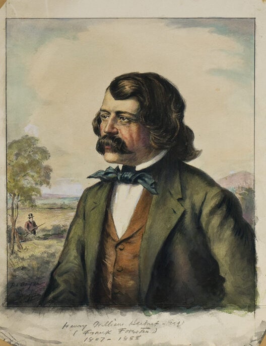 “FATHERS OF AMERICAN SPORT”. The ORIGINAL SIX WATERCOLORS of this famous Derrydale Press set, signed by the artist “R.L. Boyer”. Together with a set of PROOFS BEFORE LETTERS, with what is evidently the artist's modelling and coloring, each signed by him in pencil (one, unsigned, is in print state, with legend engraved in lower margin)