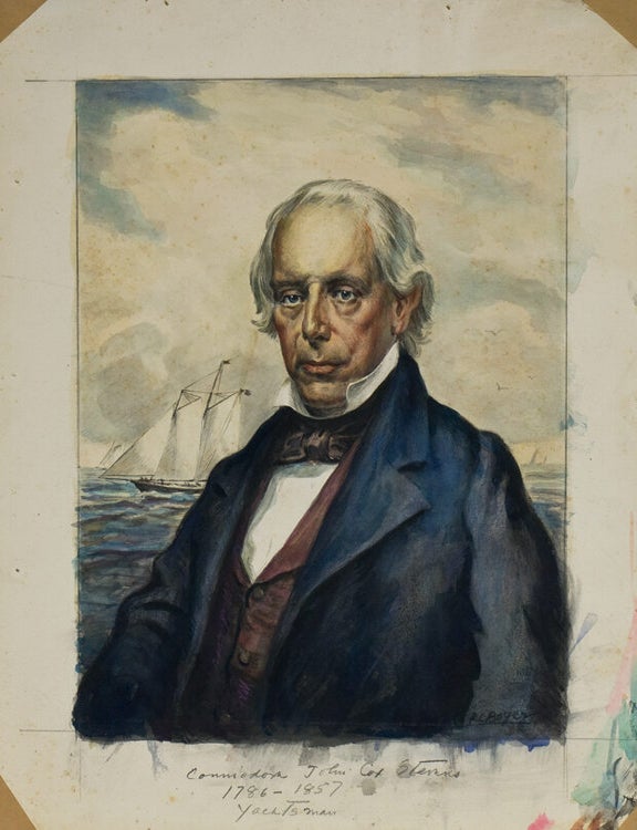 “FATHERS OF AMERICAN SPORT”. The ORIGINAL SIX WATERCOLORS of this famous Derrydale Press set, signed by the artist “R.L. Boyer”. Together with a set of PROOFS BEFORE LETTERS, with what is evidently the artist's modelling and coloring, each signed by him in pencil (one, unsigned, is in print state, with legend engraved in lower margin)