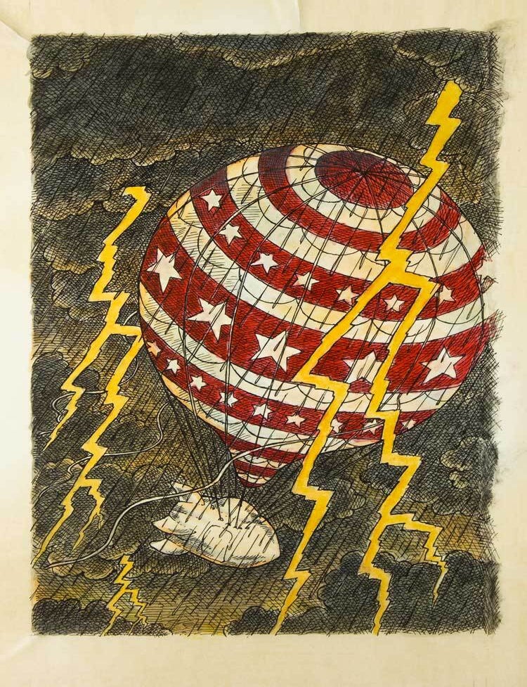 30 pen and ink illustrations for the children's book "Dangerous Fortune" by Norman Borisoff