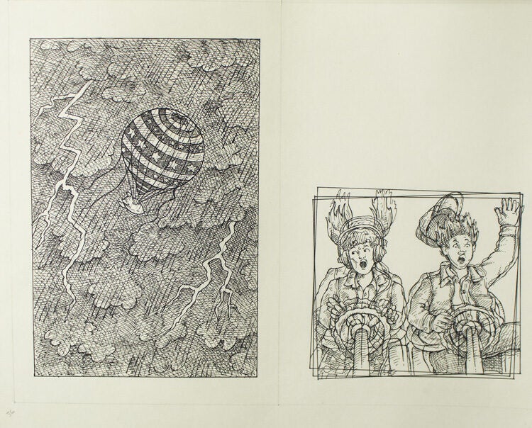 30 pen and ink illustrations for the children's book "Dangerous Fortune" by Norman Borisoff
