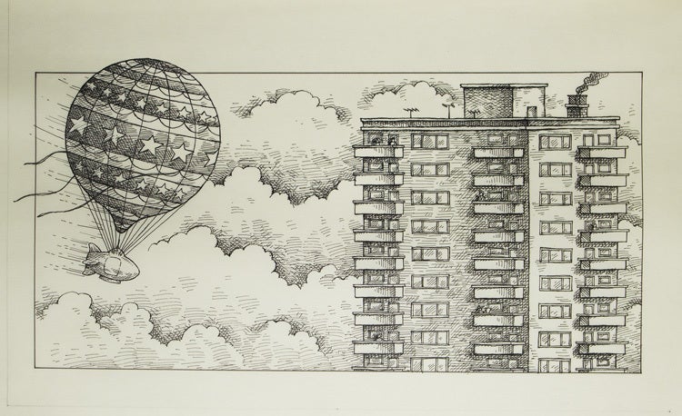 30 pen and ink illustrations for the children's book "Dangerous Fortune" by Norman Borisoff