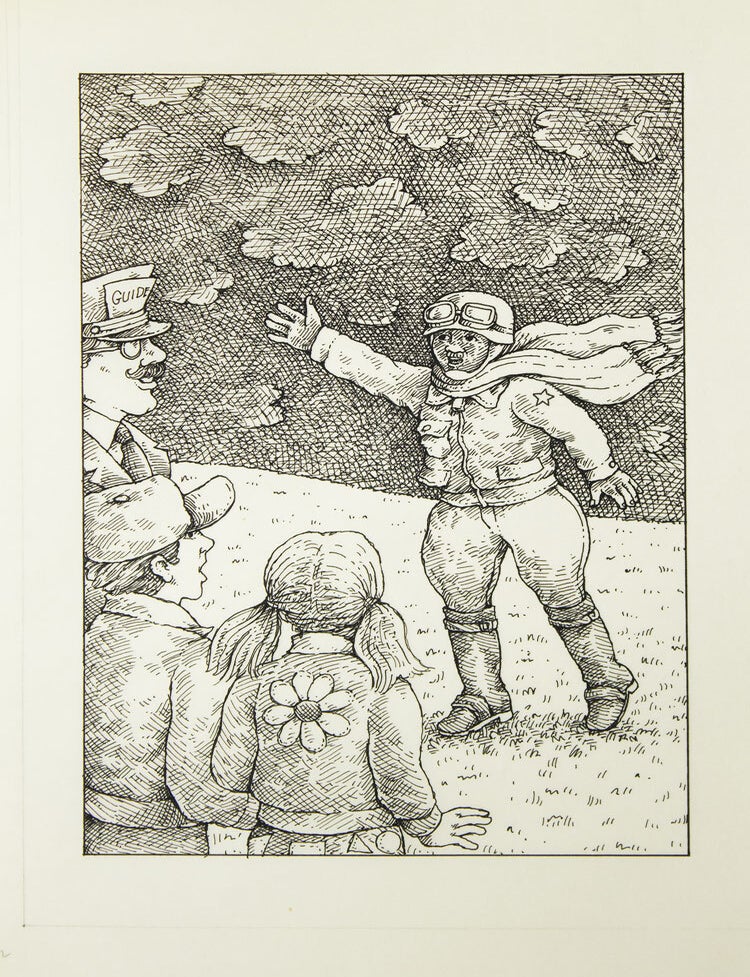 30 pen and ink illustrations for the children's book "Dangerous Fortune" by Norman Borisoff