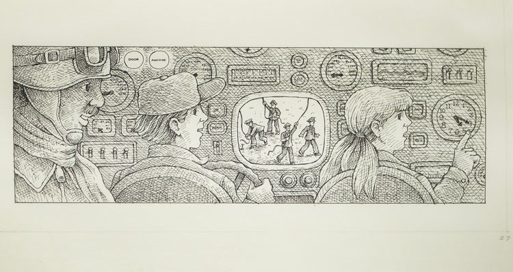 30 pen and ink illustrations for the children's book "Dangerous Fortune" by Norman Borisoff