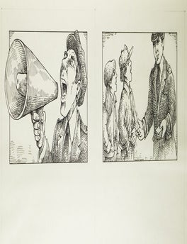 30 pen and ink illustrations for the children's book "Dangerous Fortune" by Norman Borisoff