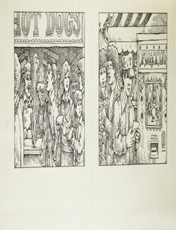 30 pen and ink illustrations for the children's book "Dangerous Fortune" by Norman Borisoff