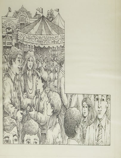 30 pen and ink illustrations for the children's book "Dangerous Fortune" by Norman Borisoff