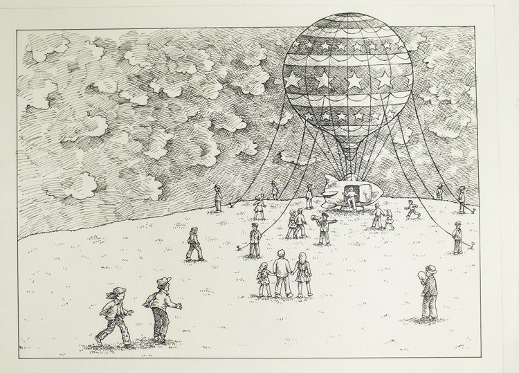 30 pen and ink illustrations for the children's book "Dangerous Fortune" by Norman Borisoff