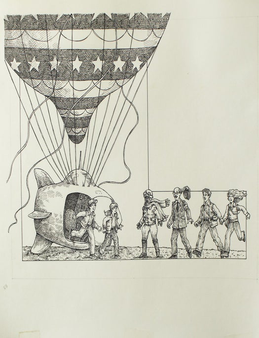 30 pen and ink illustrations for the children's book "Dangerous Fortune" by Norman Borisoff