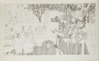 Item #261305 Group of 30 ORIGINAL "mock-up" illustrations for a children's book relating to a...