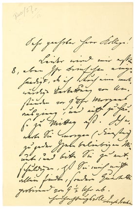 Item #261817 Autograph Letter, signed (“Joseph Joachim”). Joseph Joachim