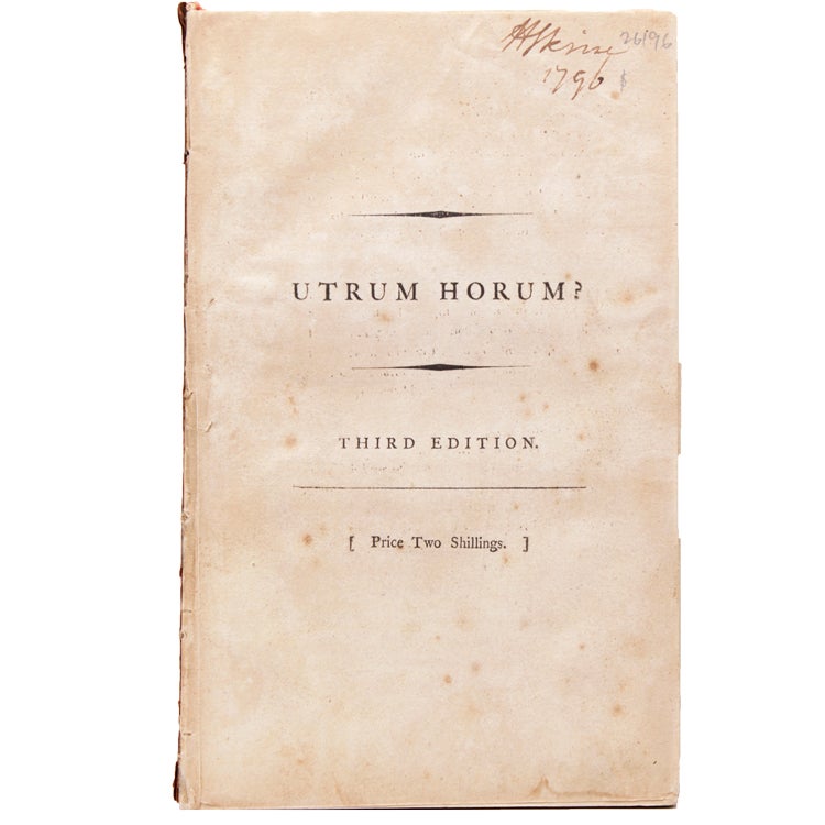 Utrum Horum? The Government; or, the Country