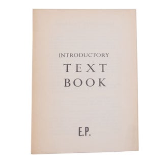 Item #262360 Introductory Text Book. Ezra Pound