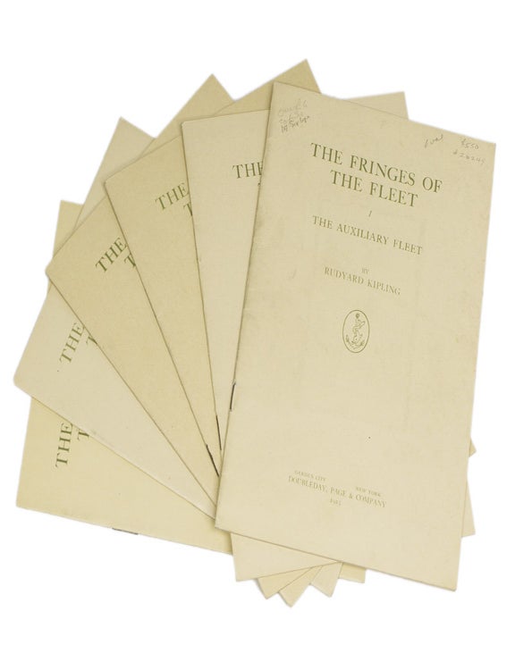 The Fringes of the Fleet: Six pamphlets, American copyright issues: The Auxiliary Fleet, I and II, Submarines, III and IV, Patrols, V and VI
