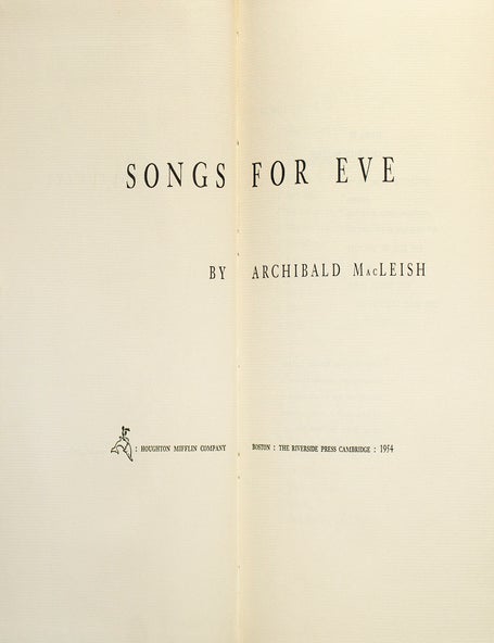Songs for Eve
