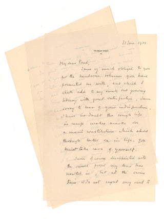 Item #263185 Autograph Letter, signed (“Winston S. Churchill”), to Major James B. Pond, with...