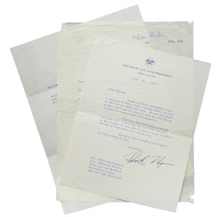 Item #263222 Two Typed Letters, Signed (“Dick Nixon”), to LIFE photographer Alfred...