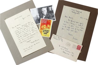 Item #263235 2 ALSs. To Dr. L. W.Shwartz, his dentist. Theodore Dreiser