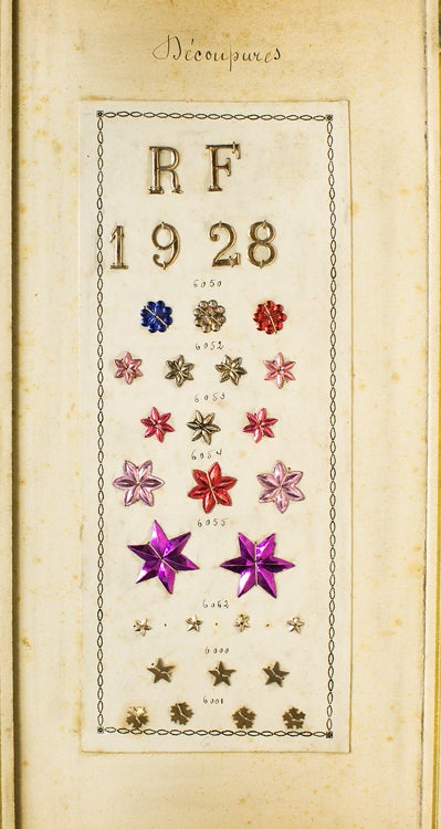 J. Bouvard & Cie catalogue of mounted samples of epaulets and military regalia