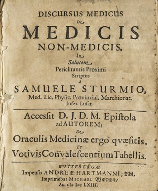 Item #264562 A Collection of 26 Medical Dissertations, chiefly published in Strasbourg. Medicine