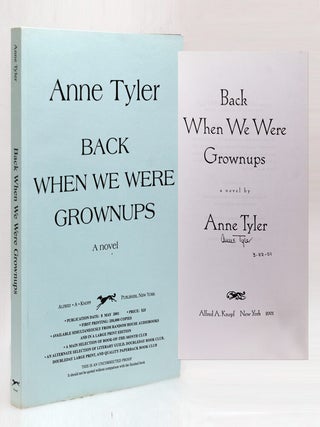 Item #264867 Back When We Were Grownups. A Novel. Anne Tyler